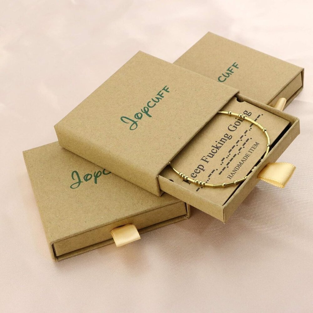 Silver Morse Code Bracelets For Women Adjustable … - image 7